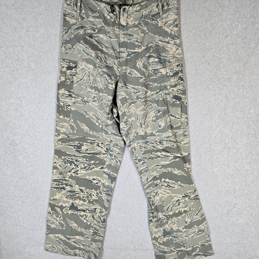 US Military Men Pants S Long Green Camo Cargo Trouser All Purpose Barrier Wear